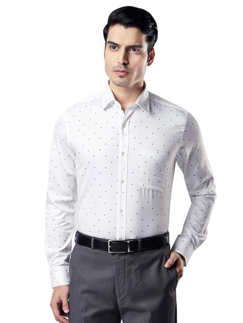 white self design formal shirt - 17696741 - Very Small Image - 1