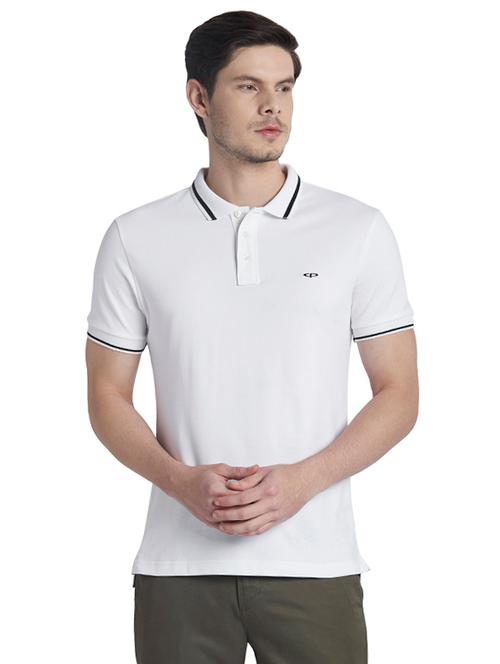 white solid polo t-shirt - 17697637 - Very Small Image - 1