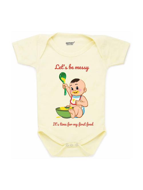 yellow printed onesies - 17698305 - Very Small Image - 1