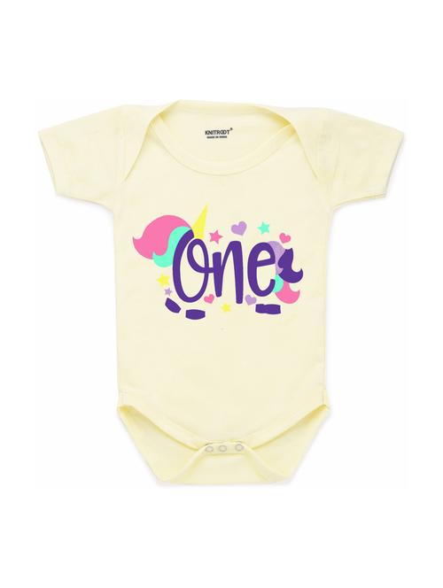 yellow printed onesies - 17698387 - Very Small Image - 1