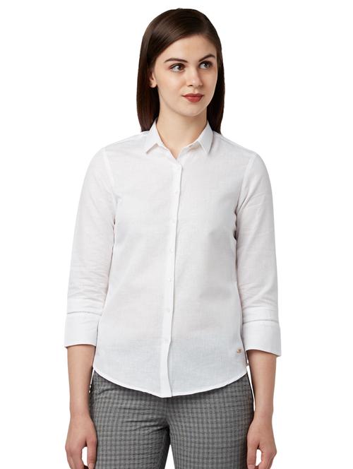 curved hem regular shirt  - 17710672 - Very Small Image - 1