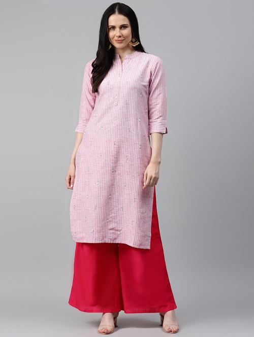 women's straight kurta - 17714737 - Very Small Image - 1