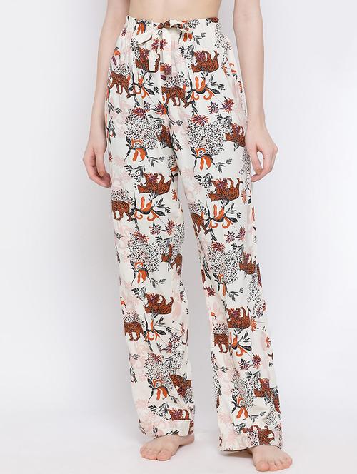 drawstring waist printed pajama - 17715390 - Very Small Image - 1