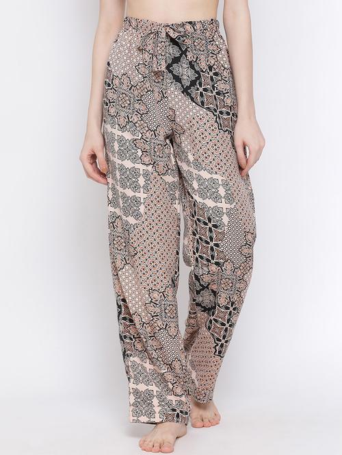 drawstring waist checkered pajama - 17715392 - Very Small Image - 1