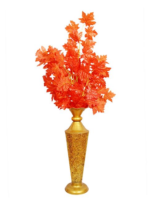 giftify orange chrysanthemum artificial flower  with pot (38.6 inch, pack of 1) - 17715831 - Very Small Image - 1
