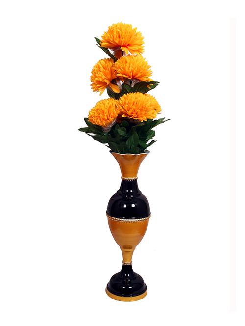 giftify yellow chrysanthemum artificial flower  with pot (39.1 inch, pack of 1) - 17715835 - Very Small Image - 1