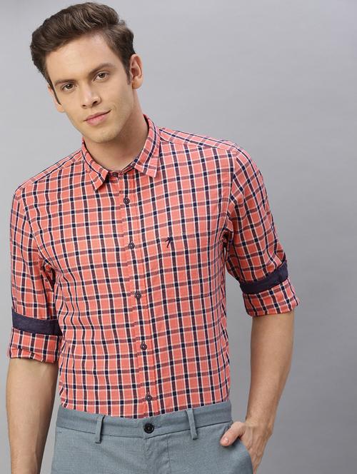pink checkered casual shirt - 17716651 - Very Small Image - 1