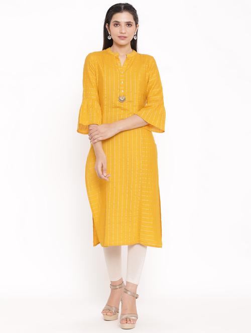 women's straight kurta - 17717254 - Very Small Image - 1