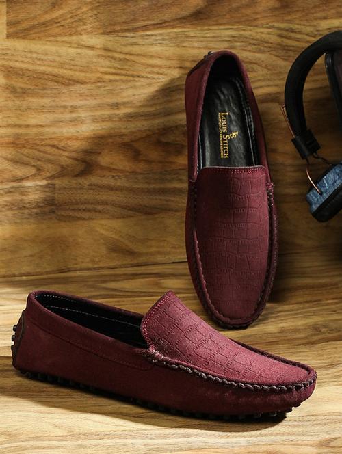 purple suede slip on loafers - 17718480 - Very Small Image - 1