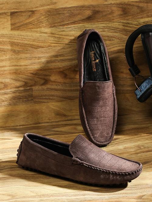 brown suede slip on loafers - 17718484 - Very Small Image - 1
