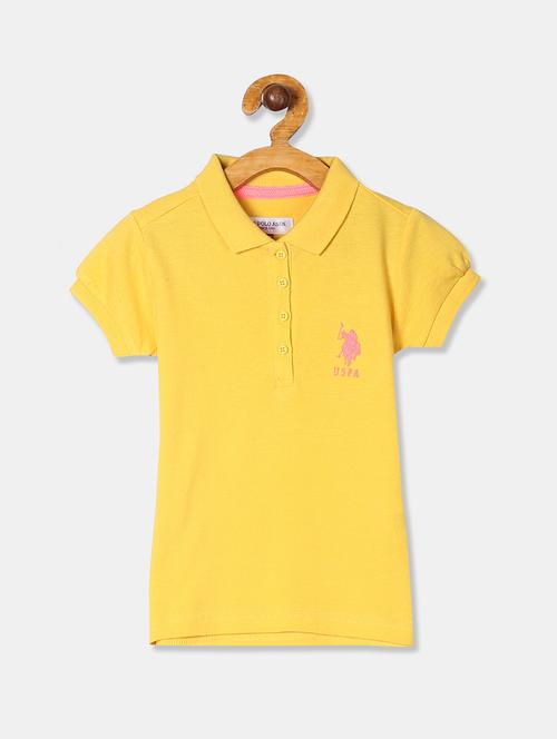 yellow solid regular tee - 17719047 - Very Small Image - 1
