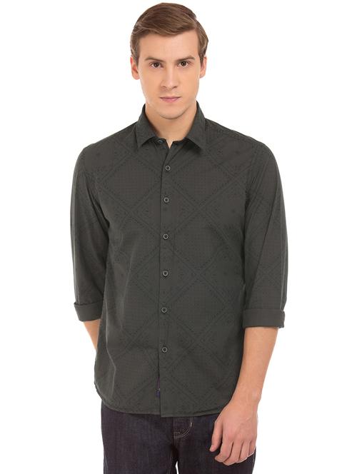 brown printed casual shirt - 17727448 - Very Small Image - 1