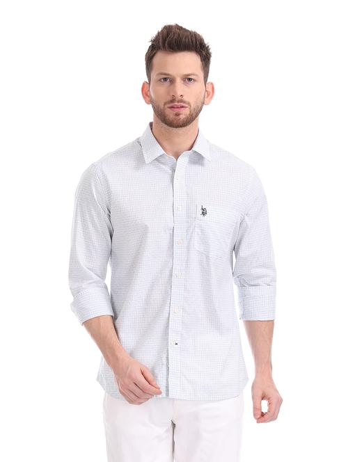white checkered casual shirt - 17727450 - Very Small Image - 1