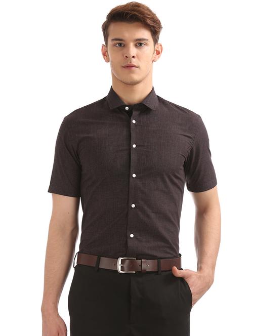black checkered formal shirt - 17727569 - Very Small Image - 1