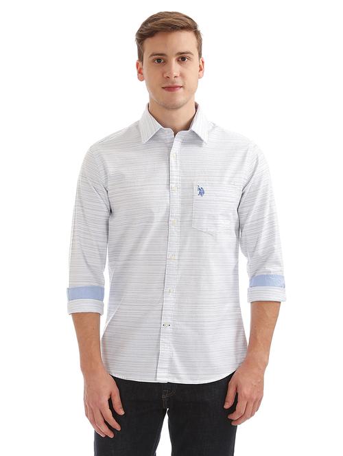 white striped casual shirt - 17728460 - Very Small Image - 1