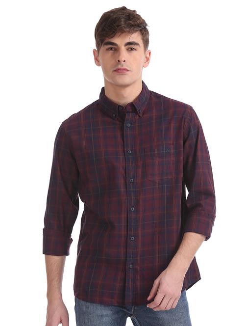 red checkered casual shirt - 17728579 - Very Small Image - 1