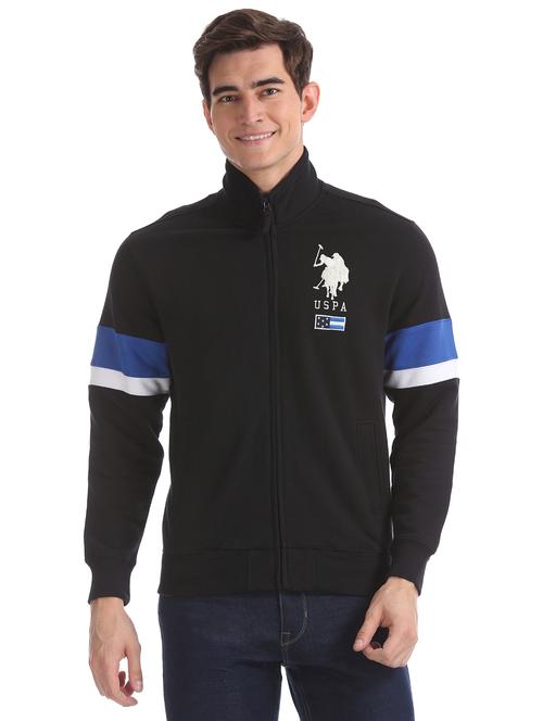 black color block sweatshirt  - 17728942 - Very Small Image - 1