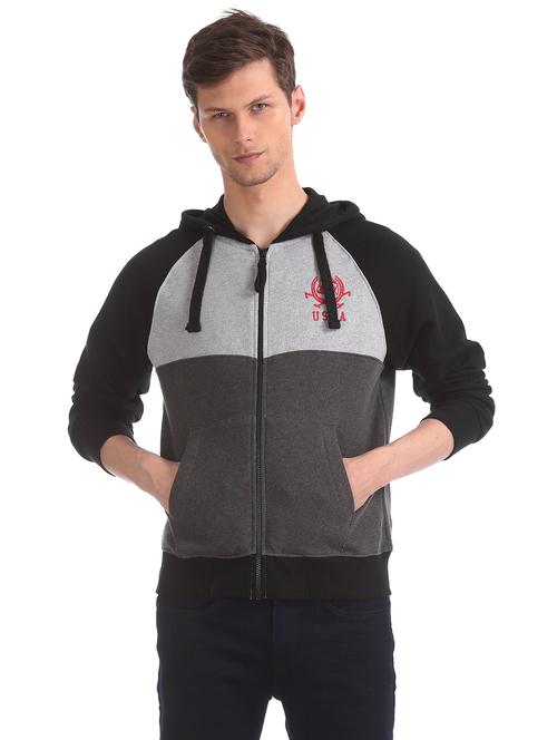 black cut & sew sweatshirt - 17728980 - Very Small Image - 1