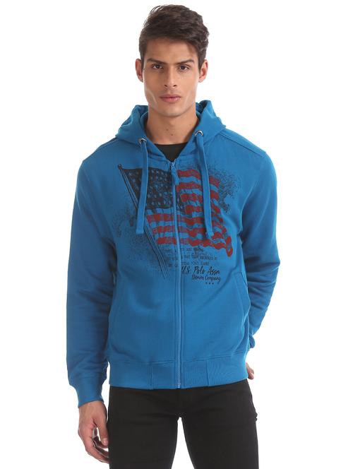 blue front printed sweatshirt - 17729013 - Very Small Image - 1