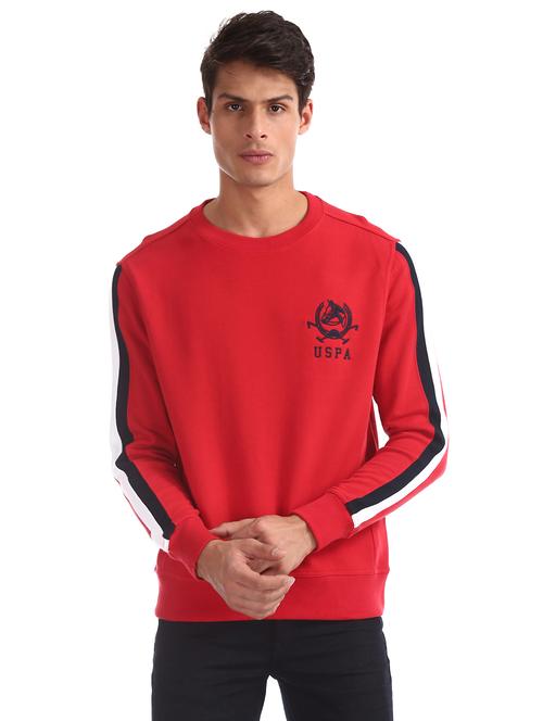 red side taped sweatshirt - 17729031 - Very Small Image - 1
