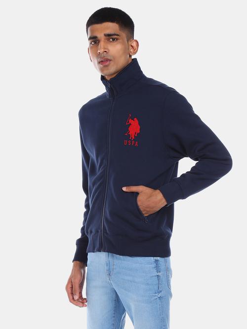 navy blue solid sweatshirt - 17729037 - Very Small Image - 1