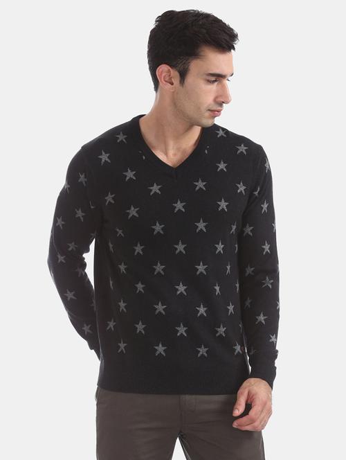 black printed pullover - 17730018 - Very Small Image - 1