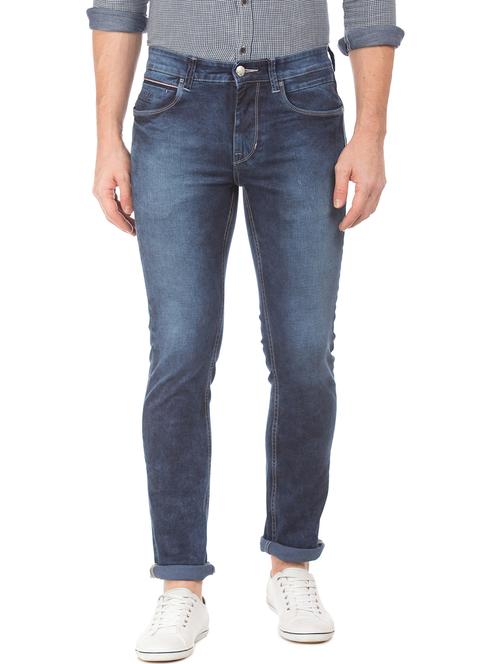 blue light washed denim jeans - 17731442 - Very Small Image - 1