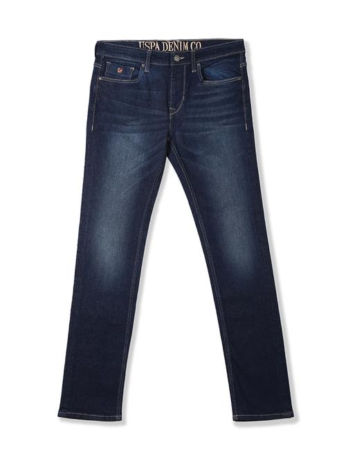 blue light washed ripped denim jeans - 17731508 - Very Small Image - 1