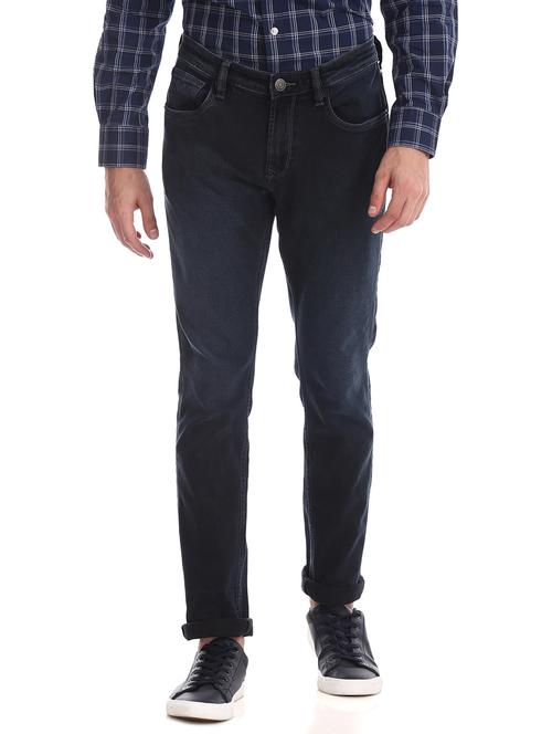 dark blue light washed denim jean - 17731615 - Very Small Image - 1