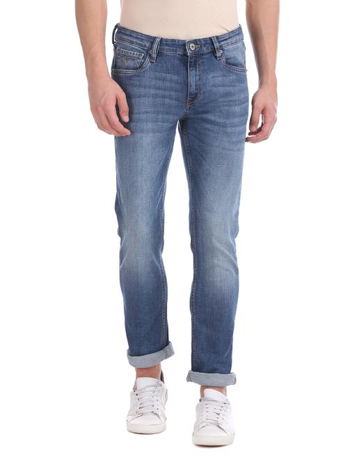 blue light washed denim jean - 17731620 - Very Small Image - 1