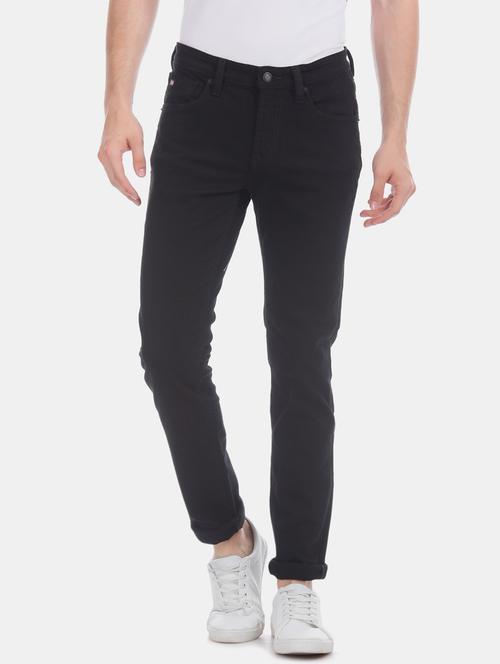 black plain denim  jean - 17731635 - Very Small Image - 1