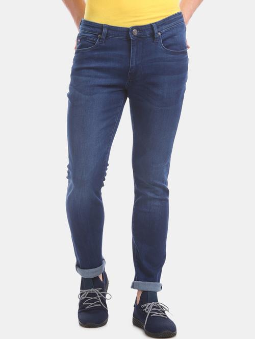 blue light washed denim jean - 17731652 - Very Small Image - 1
