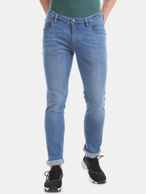 blue light washed denim jean - 17731661 - Very Small Image - 1