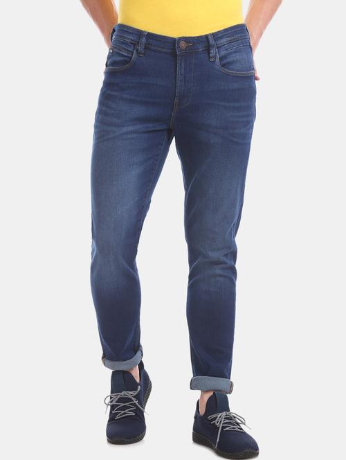 blue light washed denim jean - 17731662 - Very Small Image - 1