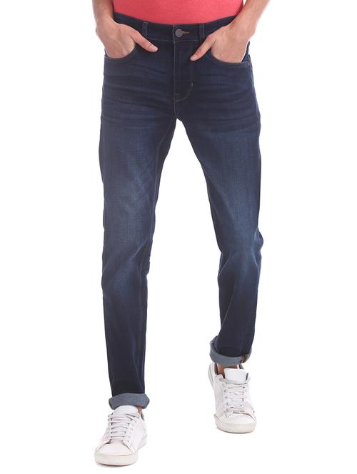 blue light washed denim jeans - 17731721 - Very Small Image - 1