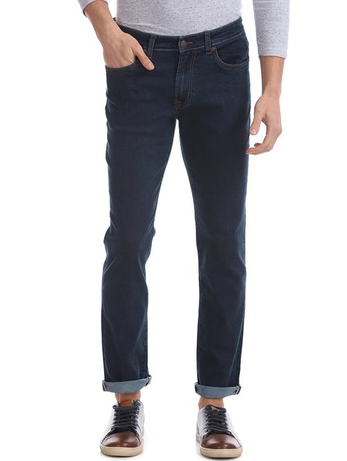 dark blue light washed denim jeans - 17731745 - Very Small Image - 1