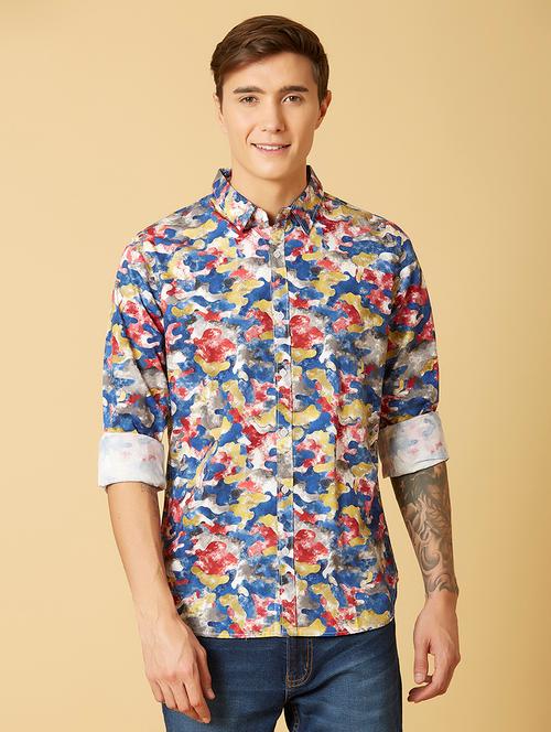 multi colored printed casual shirt - 17732238 - Very Small Image - 1
