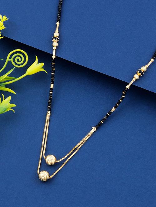gold beads mangalsutra - 17733091 - Very Small Image - 1