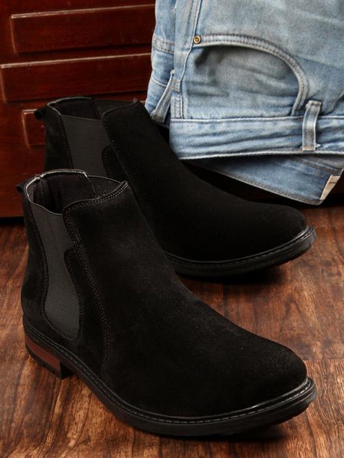 black leather high ankle boots - 17734568 - Very Small Image - 1