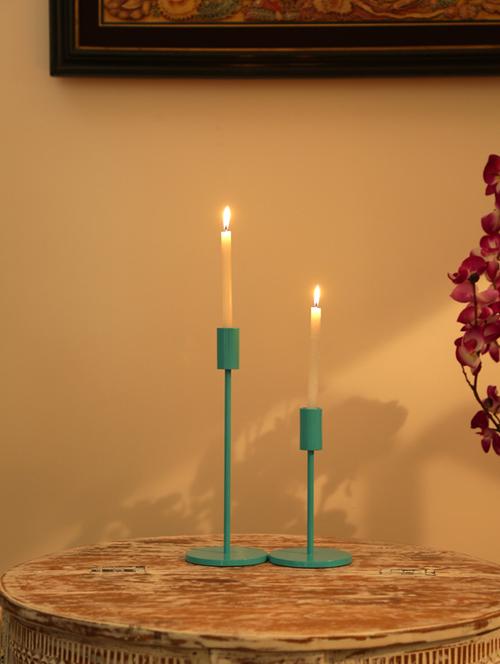 blue candle holders set of 2 - 17735329 - Very Small Image - 1
