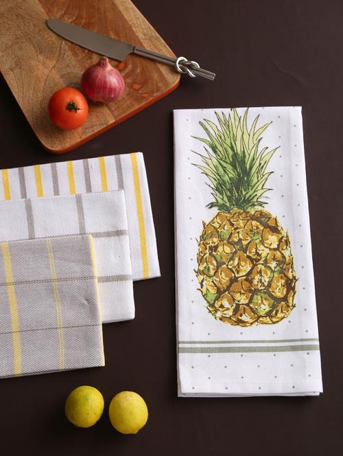 pineapple design kitchen napkin set of 4 - 17735349 - Very Small Image - 1