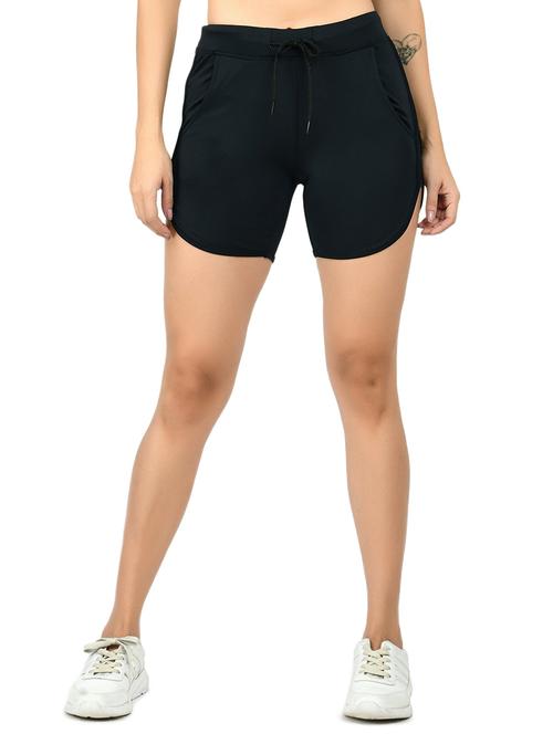 high rise solid hot pants  - 17735359 - Very Small Image - 1