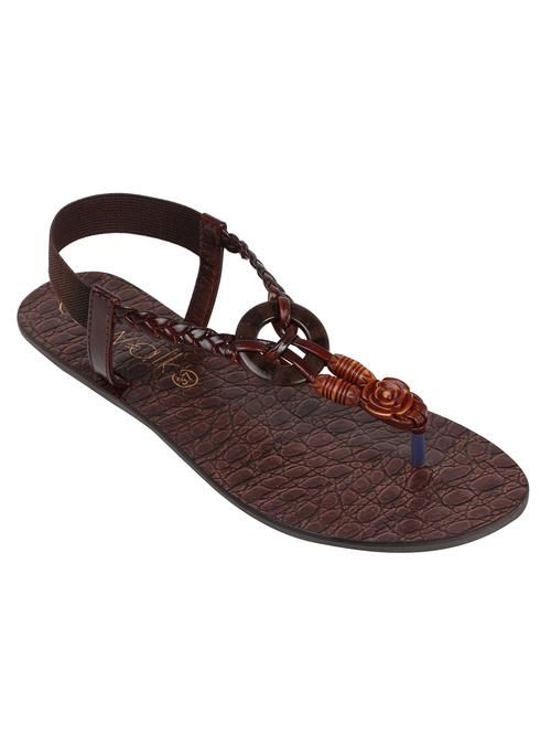 brown open thong sandals - 17735461 - Very Small Image - 1