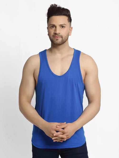 blue solid vest - 17735989 - Very Small Image - 1