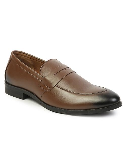 brown leather slip on loafers - 17736053 - Very Small Image - 1