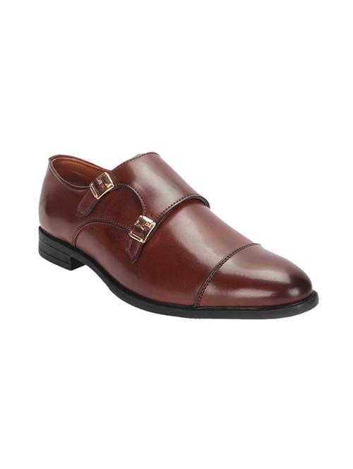 red patent leather slip on monk straps - 17737457 - Very Small Image - 1