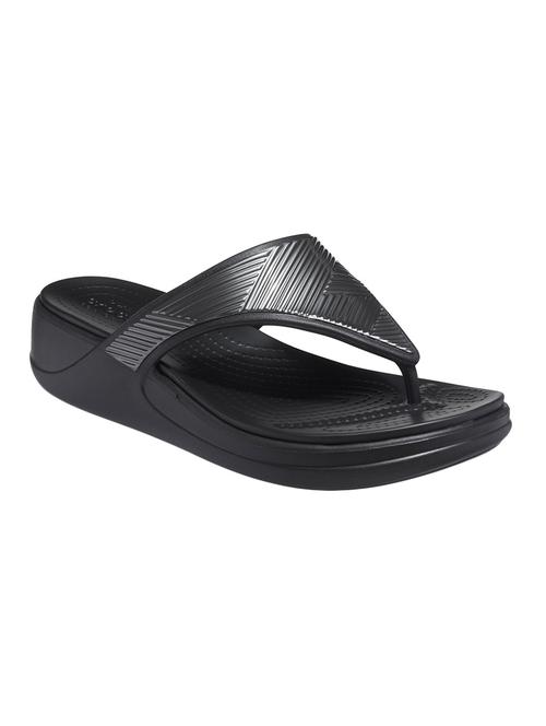crocs monterey black wedge for women's - 17737713 - Very Small Image - 1