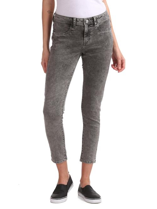 high rise acid washed jeans  - 17740041 - Very Small Image - 1