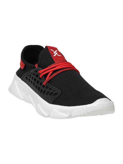black synthetic sport shoes - 17740102 - Very Small Image - 1