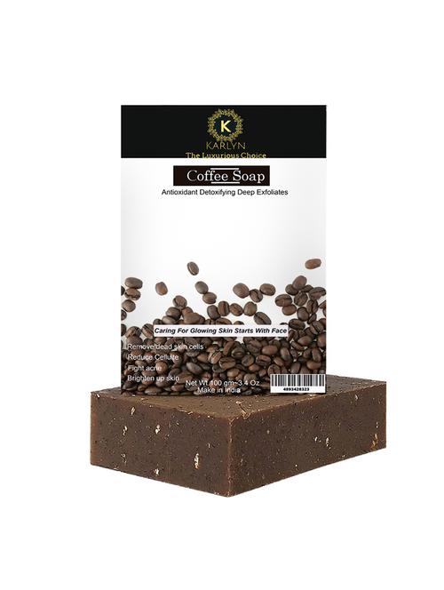 coffee & walnut granules detan repairing handmade soap paraben free - 17740199 - Very Small Image - 1
